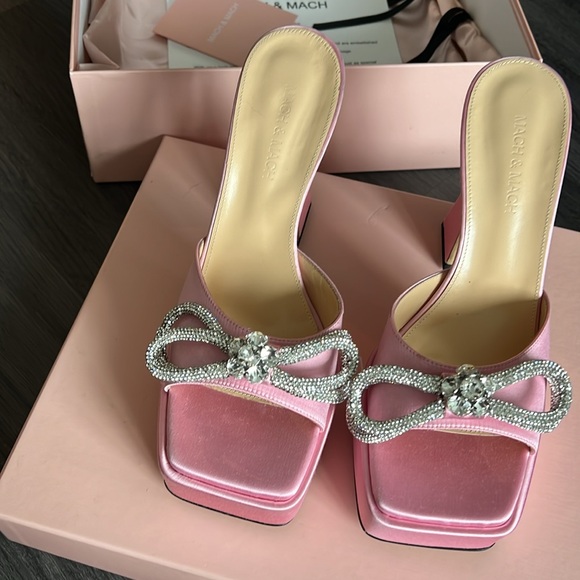 Mach & Mach pink heels - Picture 2 of 6